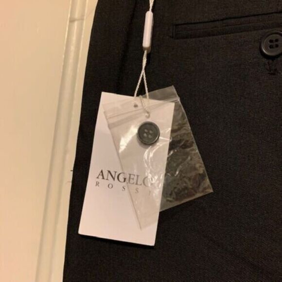 ANGELO ROSSI PE0M SIZE 40X30 BLACK DRESS PANTS **NEW** - Picture 4 of 6